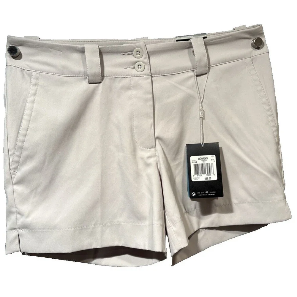Nike Golf Tour Performance Dri-Fit “Modern Rise” Bermuda Shorts Womens Sz 4 NWT